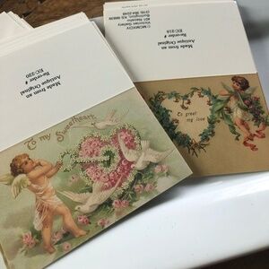 VICTORIAN GALLERY MINI TUCK IN VALENTINE'S CARDS LOT OF 20